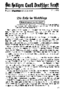 Am Heiligen Quell Deutscher Kraft, 20. Januar 1938, Folge 20.