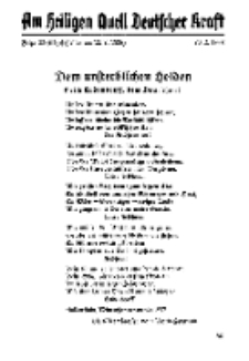 Am Heiligen Quell Deutscher Kraft, 20. Februar 1938, Folge 22.