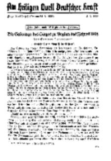 Am Heiligen Quell Deutscher Kraft, 5. März 1938, Folge 23.