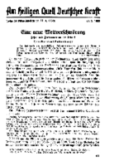 Am Heiligen Quell Deutscher Kraft, 20. März 1938, Folge 24.
