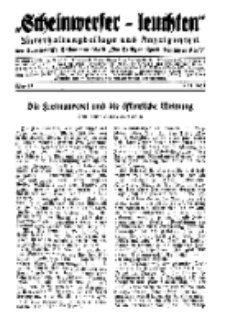 "Scheinwerfer-Leuchten"...Am Heiligen Quell Deutscher Kraft, 5. November 1938, Folge 15.