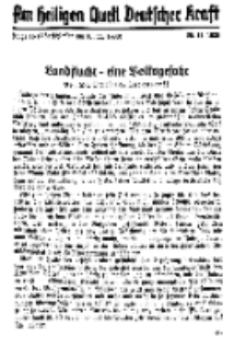 Am Heiligen Quell Deutscher Kraft, 20. November 1938, Folge 16.