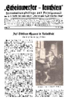 "Scheinwerfer-Leuchten"...Am Heiligen Quell Deutscher Kraft, 20. November 1938, Folge 16.