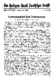 Am Heiligen Quell Deutscher Kraft, 5. Dezember 1938, Folge 17.