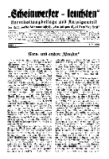 "Scheinwerfer-Leuchten"...Am Heiligen Quell Deutscher Kraft, 5. Dezember 1938, Folge 17.