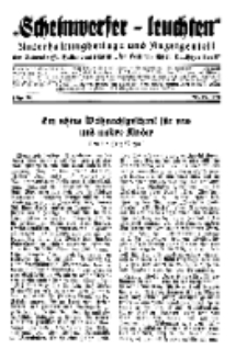 "Scheinwerfer-Leuchten"...Am Heiligen Quell Deutscher Kraft, 20. Dezember 1938, Folge 18.