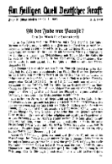 Am Heiligen Quell Deutscher Kraft, 5. Februar 1939, Folge 21.