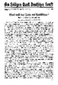Am Heiligen Quell Deutscher Kraft, 5. März 1939, Folge 23.
