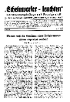 "Scheinwerfer-Leuchten"...Am Heiligen Quell Deutscher Kraft, 20. März 1939, Folge 24.