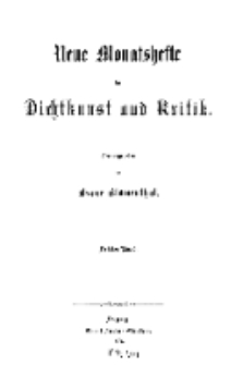 Neue Monatshefte für Dichtkunst und Kritik, 1876, Bd. 3, H. 1.