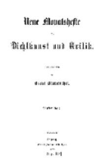 Neue Monatshefte für Dichtkunst und Kritik, 1877, Bd. 5, H. 1.