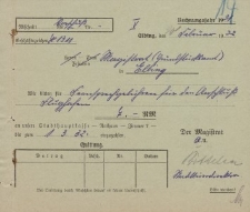 Straż Lotnicza - Magistrat w Elblągu - korespondencja (03.02.1932 r.)