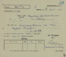 Straż Lotnicza - Magistrat w Elblągu - korespondencja (26.04.1932 r.)