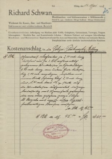 Firma "Richard Schwan" - korespondencja (14.05.1932 r.)