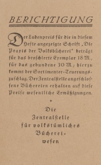 Berichtigung [ulotka]