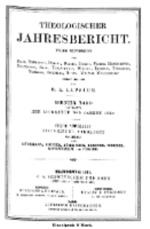 Theologischer Jahresbericht, 1890, Abteilung 2.