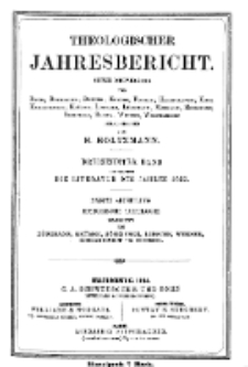 Theologischer Jahresbericht, 1893, Abteilung 2.