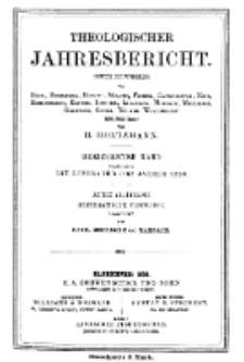 Theologischer Jahresbericht, 1893, Abteilung 3.