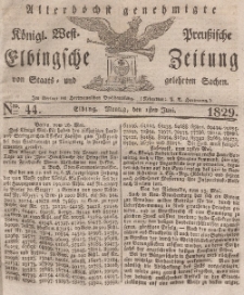 Elbingsche Zeitung, No. 44 Montag, 1 Juni 1829