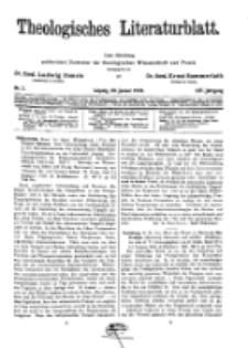 Theologisches Literaturblatt, 20. Januar 1933, Nr 2.