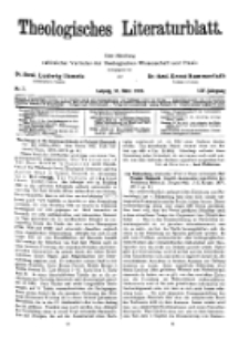 Theologisches Literaturblatt, 31. März 1933, Nr 7.