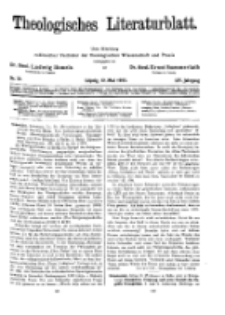 Theologisches Literaturblatt, 12. Mai 1933, Nr 10.