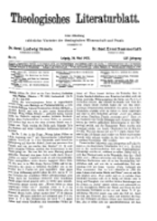 Theologisches Literaturblatt, 26. Mai 1933, Nr 11.