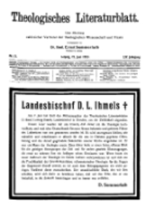 Theologisches Literaturblatt, 23. Juni 1933, Nr 13.