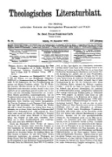 Theologisches Literaturblatt, 10. November 1933, Nr 23.