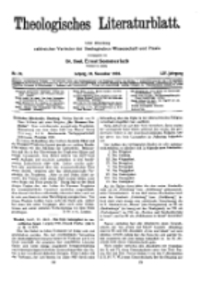 Theologisches Literaturblatt, 24. November 1933, Nr 24.