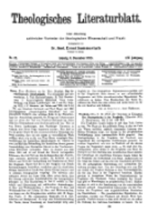 Theologisches Literaturblatt, 8. Dezember 1933, Nr 25.
