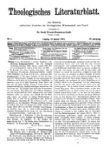Theologisches Literaturblatt, 19. Januar 1934, Nr 2.