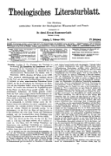 Theologisches Literaturblatt, 2. Februar 1934, Nr 3.