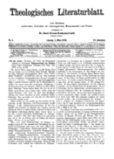 Theologisches Literaturblatt, 2. März 1934, Nr 5.