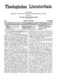 Theologisches Literaturblatt, 25. Mai 1934, Nr 11.