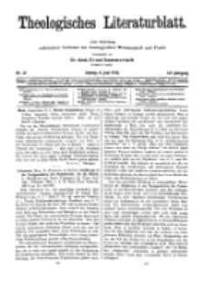 Theologisches Literaturblatt, 8. Juni 1934, Nr 12.