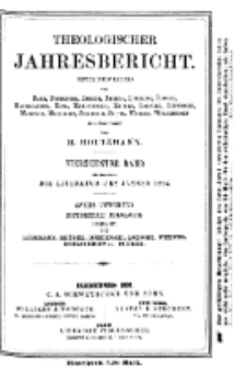 Theologischer Jahresbericht, 1894, Abteilung 2.