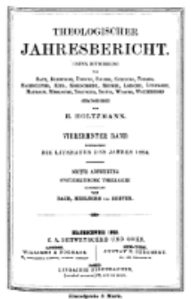 Theologischer Jahresbericht, 1894, Abteilung 3.