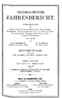 Theologischer Jahresbericht, 1897, Abteilung 2.