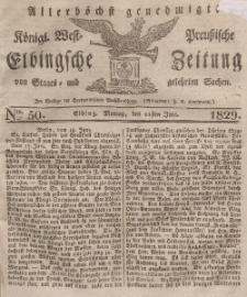 Elbingsche Zeitung, No. 50 Montag, 22 Juni 1829