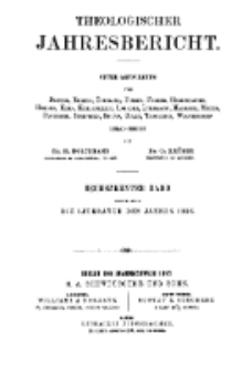 Theologischer Jahresbericht, 1896, Abteilung 1.
