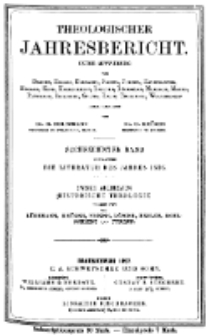 Theologischer Jahresbericht, 1896, Abteilung 2.