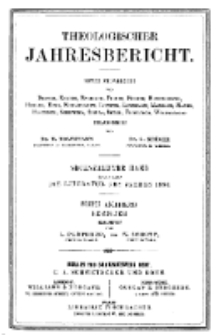 Theologischer Jahresbericht, 1896, Abteilung 5.