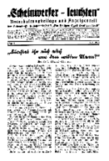 "Scheinwerfer-Leuchten"...Am Heiligen Quell Deutscher Kraft, 5. April 1938, Folge 1.