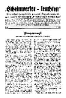 "Scheinwerfer-Leuchten"...Am Heiligen Quell Deutscher Kraft, 5. Juni 1938, Folge 5.