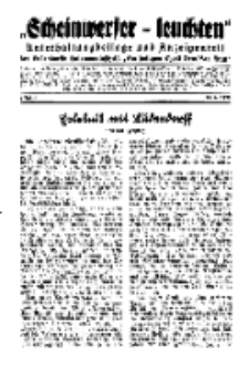 "Scheinwerfer-Leuchten"...Am Heiligen Quell Deutscher Kraft, 20. Juni 1938, Folge 6.