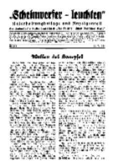 "Scheinwerfer-Leuchten"...Am Heiligen Quell Deutscher Kraft, 20. Juli 1938, Folge 8.