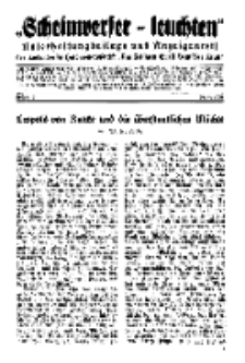"Scheinwerfer-Leuchten"...Am Heiligen Quell Deutscher Kraft, 20. August 1938, Folge 10.