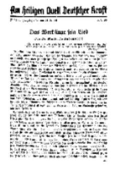 Am Heiligen Quell Deutscher Kraft, 5. September 1938, Folge 11.