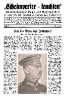 "Scheinwerfer-Leuchten"...Am Heiligen Quell Deutscher Kraft, 20. September 1938, Folge 12.